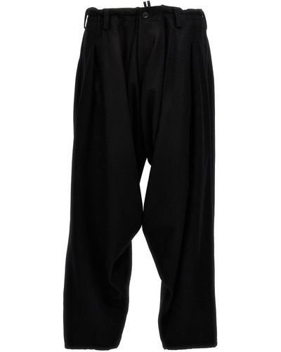 Yohji Yamamoto Low Crotch Pantaloni Nero