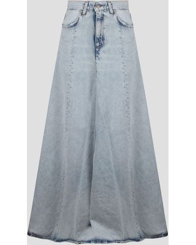 Haikure Serenity stromboli blue denim skirt