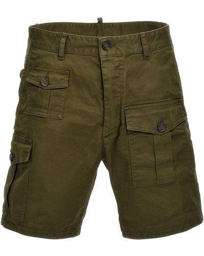 DSquared² 'Sexy Cargo' Bermuda Shorts - Green