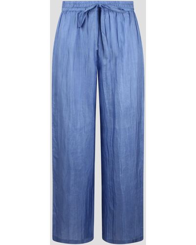 THE ROSE IBIZA Silk Trousers - Blue