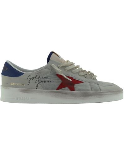 Golden Goose Stardan Nylon And Leather Upper Suede St - Gray