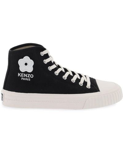 KENZO Canvas Foxy High Top Trainers - Black