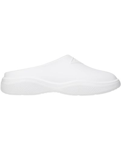Prada Slippers And Clogs Rubber White
