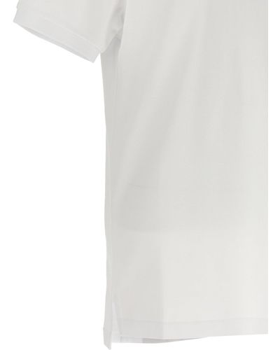 Moschino 'Double Smile' Polo Bianco/nero