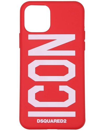 DSquared² Porta iPhone iphone 11 pro Termoplastica Rosso