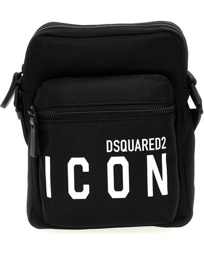 DSquared² Be Icon Crossbody Bags - Black
