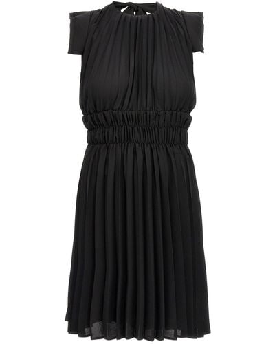 Liu Jo Pleated Georgette Dress Dresses - Black