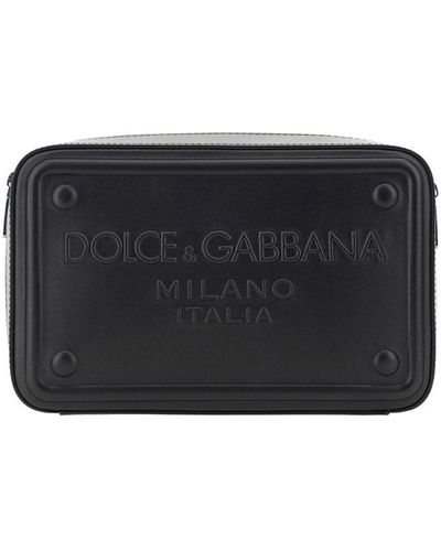 Dolce & Gabbana BORSA A TRACOLLA IN PELLE - Nero