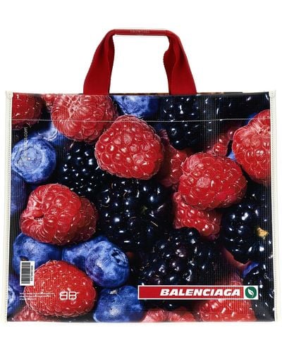 Balenciaga Tote Antwerp Hand Bags - Red