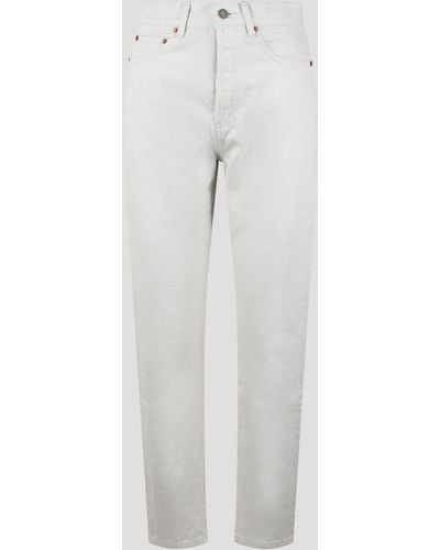 Saint Laurent High-waisted Slim-fit Jeans - White