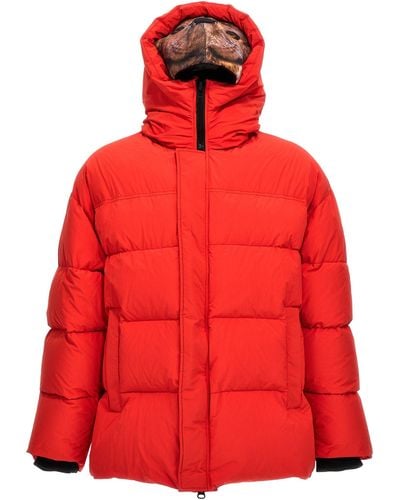 Doublet Animal Trim Casual Jackets, Parka - Red