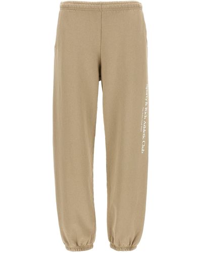 Sporty & Rich Athletic Club Trousers - Natural