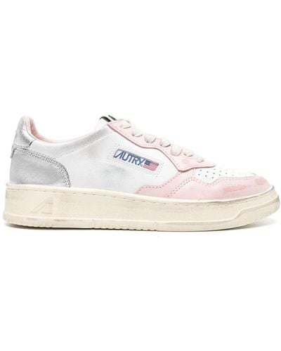 Autry Super Vintage Medalist Low Sneakers - White