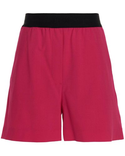MSGM Wool Bermuda Shorts - Red