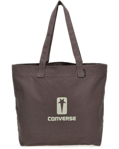 Rick Owens Drkshw X Converse Shopping Shopper Tote Bag - Brown