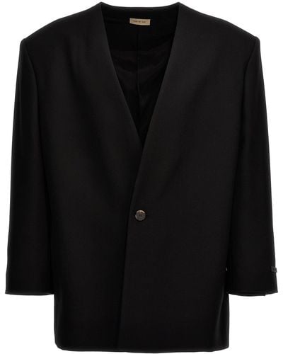 Fear Of God Lapeless Suit Blazer - Black