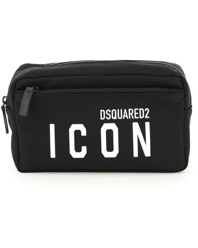 DSquared² Nylon Icon Vanity Case - Black