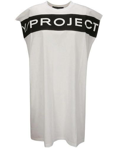 Y. Project Dress With Print - Black