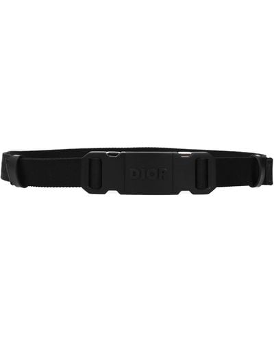 Dior Thin Belts Fabric Black