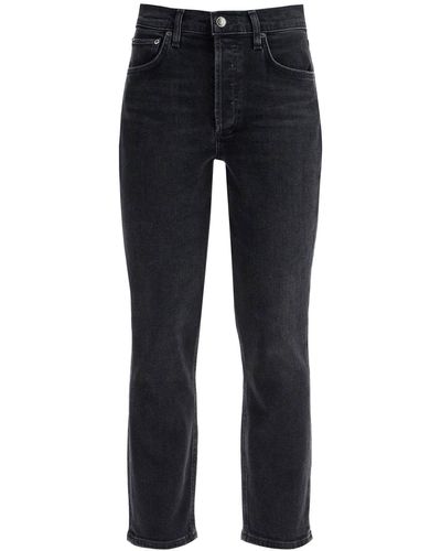Agolde Cropped Riley Jeans By - Blue