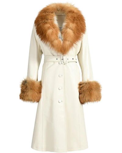 Wanan Touch Lux Special White Leather Coat