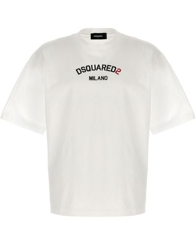 DSquared² Logo T Shirt Bianco