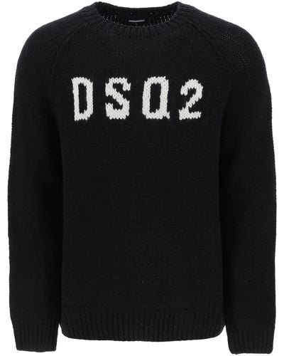 DSquared² Dsq2 Wool Sweater - Black