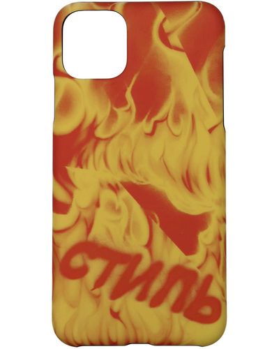 Heron Preston Porta iPhone iphone 11 pro max PVC Multicolor - Arancione