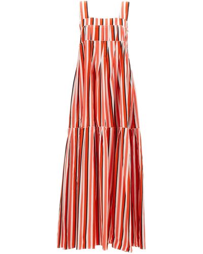 Plan C Striped Dress - Red