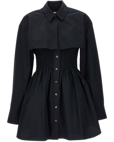 T By Alexander Wang Smocked Mini Dresses - Black