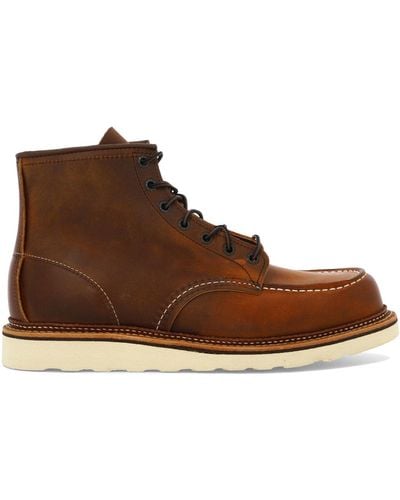 Red Wing 6 Inch Moc Lace Up Boots - Brown