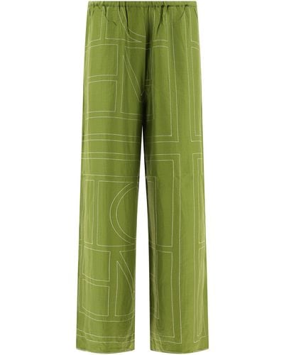 Totême Monogram Trousers - Green
