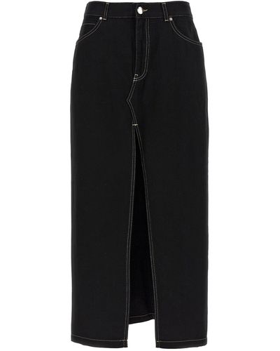 Pinko Maxi Slit Skirt - Black