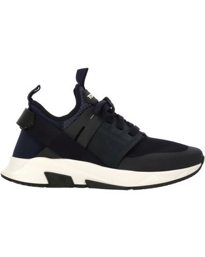 Tom Ford Panelled High-top Trainers - Black
