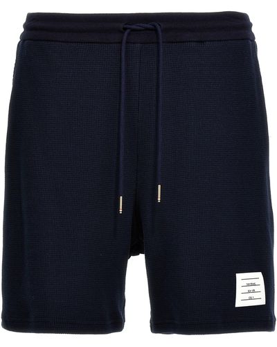 Thom Browne Cotton Knit Bermuda Shorts Bermuda, Short Blu