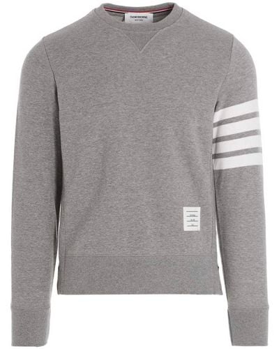 Thom Browne 4 Bar Sweatshirt - Gray