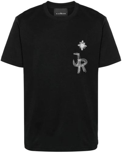 John Richmond T-Shirt With Embroidery - Black