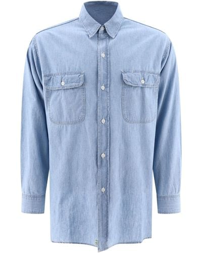 Orslow Shirt With Chest Pockets Shirts - Blue