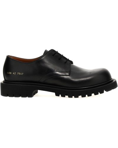 Common Projects Derby With Super Sole Stringate Nero