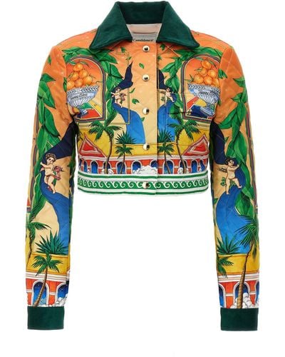 Casablancabrand Triomphe D Blazer And Suits Multicolor - Nero