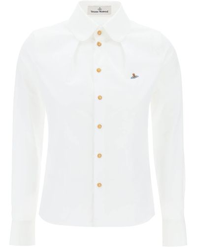 Vivienne Westwood Camicia Toulouse Con Pinces - White