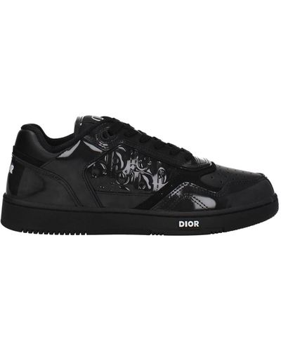 Dior Sneakers Patent Leather - Black