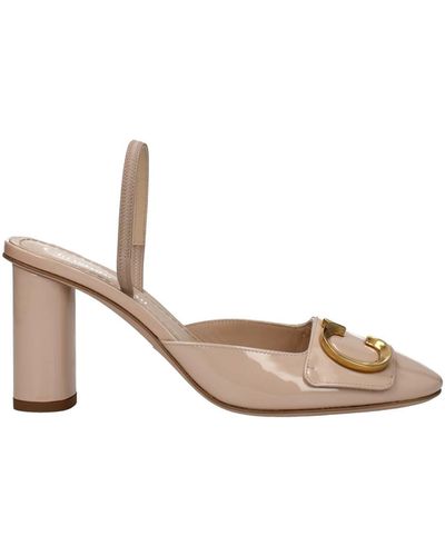 Dior Sandals Patent Leather Naked - White