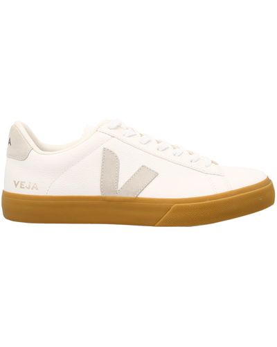 Veja White Natural Campo Low Top Unisex Sneakers - Bianco