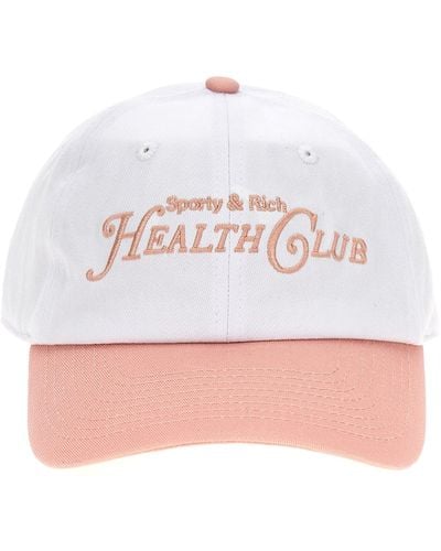 Sporty & Rich Health Club Hats - White