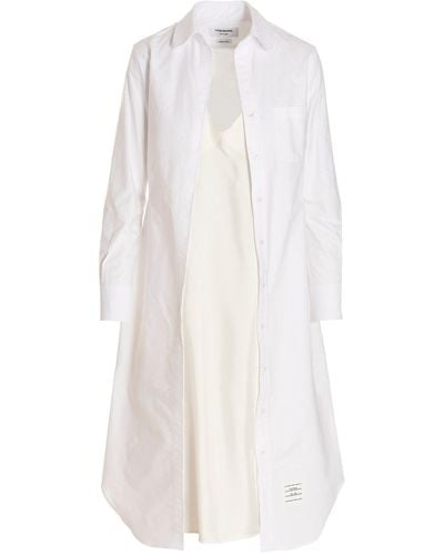 Thom Browne Shirt Dress - White