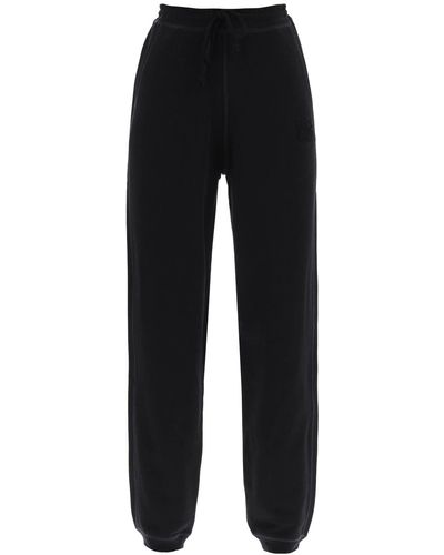 Ganni Sweatpants In Cotton French Terry - Black