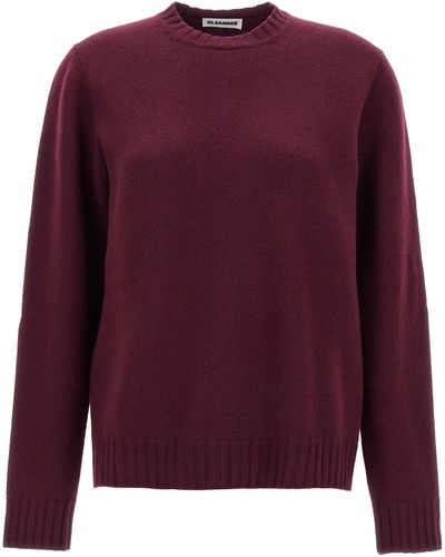 Jil Sander Wool Sweater Sweater, Cardigans - Purple