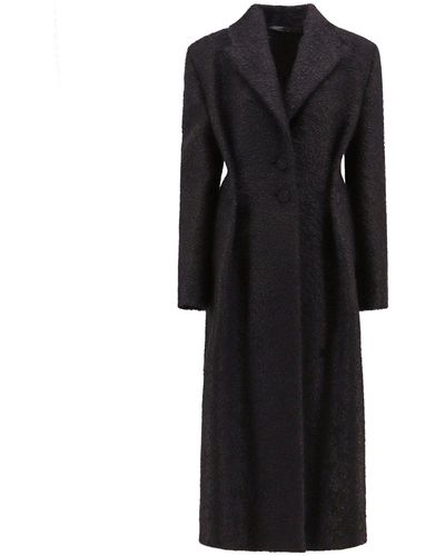 Givenchy Giacca nera in misto lana con effetto plissettato - Nero