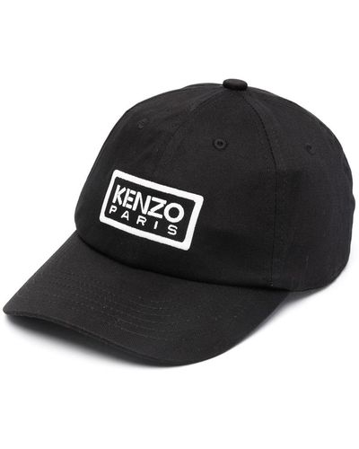 KENZO Cappello da baseball con applicazione-Unisex - Nero